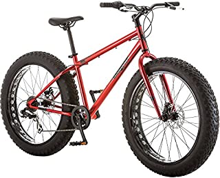 Mongoose Hitch Men's Fat Tire Bicycle, Red, 26