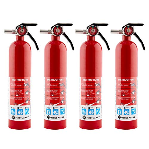 First Alert Home Fire Extinguisher - 4-Pk, Rated 1-A:10-B:C, Model# HOME1