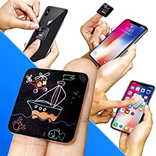 Clean Screen Wizard Microfiber Screen Cleaner Sticker, Handy Screen Cleaning for Cell Phone, iPhone, Samsung, Small Electronic Devices, Touch, Tech Gadgets, Stocking Stuffers, Gift Ideas