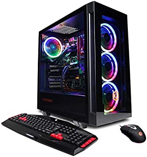 CyberpowerPC Gamer Supreme Liquid Cool Gaming PC, Intel Core i7-9700K 3.6GHz, NVIDIA GeForce RTX 2070 Super 8GB, 16GB DDR4, 1TB PCI-E NVMe SSD, WiFi Ready & Win 10 Home (SLC8260A2, Black)