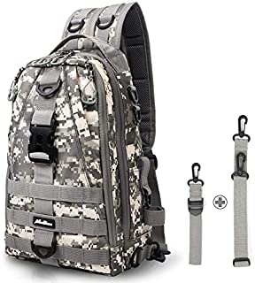 MoiShow Fishing Tackle Backpack Storage Bag, Improved Ultralight Outdoor Shoulder Backpack Fishing Tackle Box Bag, Water-Resistant Fishing Backpack with Rod Holder