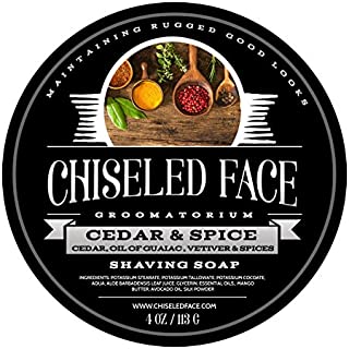 Cedar & Spice - Handmade Luxury Shaving Soap from Chiseled Face Groomatorium