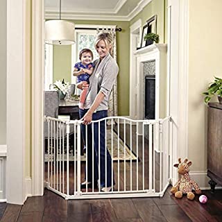 Toddleroo by North States 72 wide Deluxe Décor Gate: Perfect safety solution for extra wide spaces with added one hand functionality. Hardware Mount. Fits 38.3 - 72 wide. (30