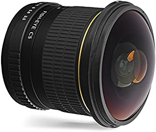 Oshiro 8mm f/3.5 LD UNC AL Wide Angle Fisheye Lens for Nikon D5, D4s, D4, D3x, Df, D850, D810, D750, D610, D500, D7500, D7200, D7100, D5600, D5500, D5300, D5200, D3400, D3300 Digital DSLR Cameras