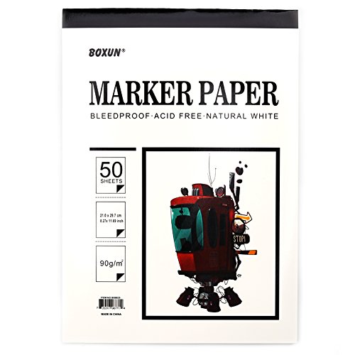 Premium 50 Sheets Sketch Marker Paper Pad