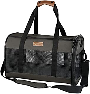 Akinerri Airline Approved Pet Carriers,Collapsible Soft Sided Pet Travel Carrier for Dogs and Cats (Medium)