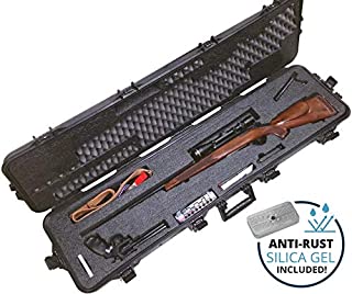 Case Club Pre-Cut Hunting Rifle Waterproof Case with Accessory Box and Silica Gel to Help Prevent Gun Rust