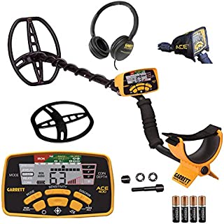 Garrett Ace 400 Metal Detector with Waterproof Coil and Headphone Plus Accessories