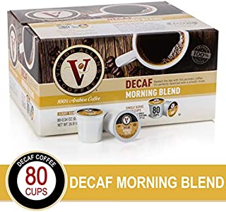 Decaf Morning Blend for K-Cup Keurig 2.0 Brewers, Victor Allens Coffee Light Roast Single Serve Coffee Pods, 80 Count