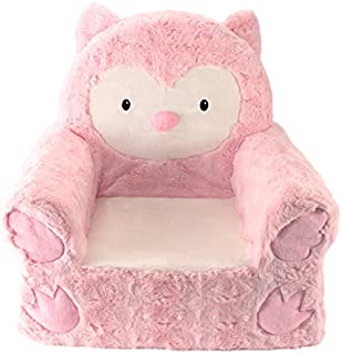 Animal Adventure | Sweet Seats | Pink Owl Children's Plush Chair