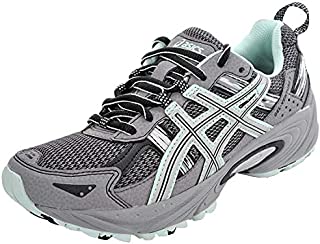 ASICS Women's Gel-Venture 5 Trail Running Shoe, Frost Gray/Silver/Soothing Sea, 8 M US