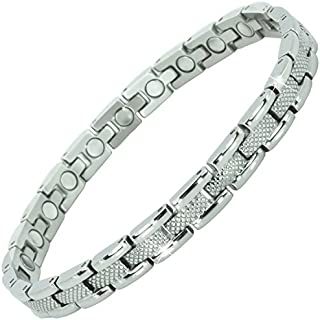 Elegant Magnetic Bracelets for Women-All Sizes-Health Bracelet for Arthritis Pain Relief Carpal Tunnel Tendonitis WristJoint Healing Bracelet-SSRM (6.3 in / 16 cm)