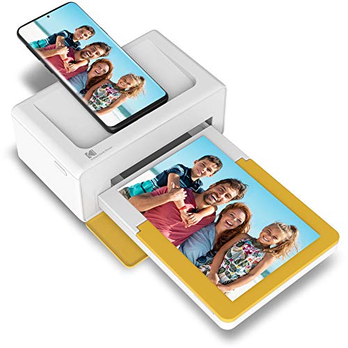 Kodak Dock Plus Portable Instant Photo Printer, Compatible with iOS, Android and Bluetooth DevicesFull Color Real Photo (4x6), 4Pass & Lamination Process, Premium Quality - Convenient and Practical