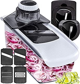 Fullstar Mandoline Slicer Spiralizer Vegetable Slicer - Cheese Slicer Food Slicer 6-in-1 Vegetable Spiralizer Potato Slicer Zoodle Maker BPA-Free Veggie Spiralizer Slicers for Fruits and Vegetables