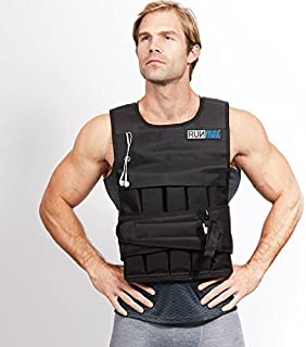 RUNFast RUNmax 12Lbs-140Lbs Weighted Vest with Shoulder Pads, 60 lb