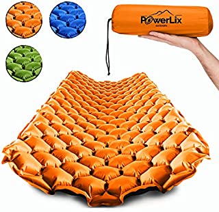 POWERLIX Sleeping Pad  Ultralight Inflatable Sleeping Mat, Ultimate for Camping, Backpacking, Hiking  Airpad, Inflating Bag, Carry Bag, Repair Kit  Compact & Lightweight Air Mattress