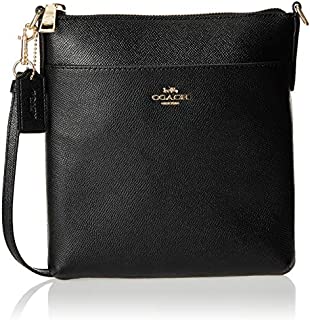 COACH Crossgrain Messenger Crossbody Black/Gold One Size