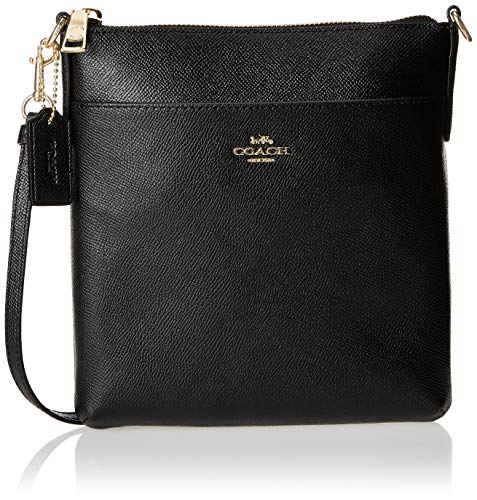 COACH Crossgrain Messenger Crossbody Black/Gold One Size