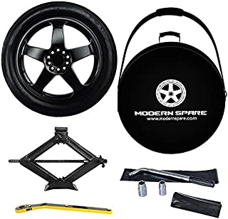 Complete Compact Spare Tire Kit w/Carrying Case -Fits 2017-2021 Tesla Model 3 - Modern Spare