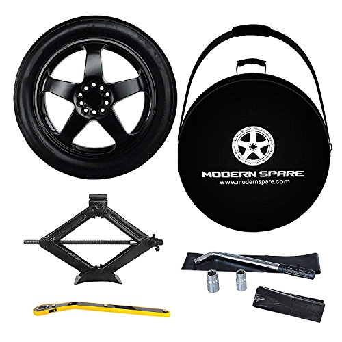 Complete Compact Spare Tire Kit w/Carrying Case -Fits 2017-2021 Tesla Model 3 - Modern Spare