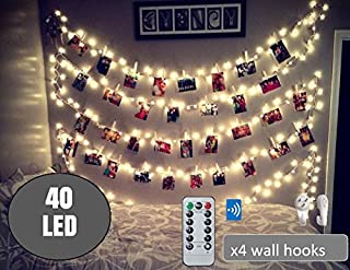 BestCircle 40 LED Photo Clip String Lights 20 Ft