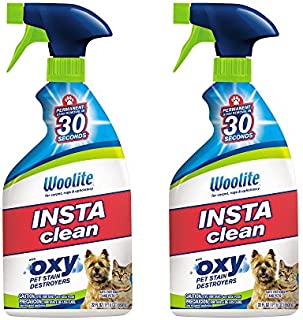 Woolite INSTAclean Permanent Pet Stain Remover, 22oz (Pack of 2), 21809