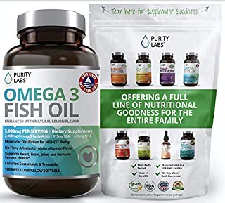 Triple Strength Omega 3 Fish Oil - Purity Labs