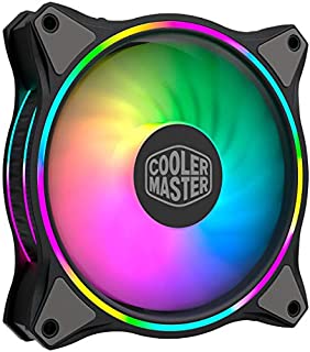 Cooler Master MasterFan MF120 Halo Duo-Ring Addressable RGB Lighting 120mm Fan with Independently-Controlled LEDs, Absorbing Rubber Pads, PWM Static Pressure for Computer Case & Liquid Radiator