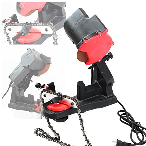 ELECTRIC GRINDER CHAIN SAW BENCH SHARPENER VISE MOUNT W/GRIND CHAINSAW WHEEL