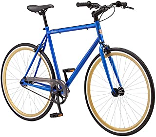 Schwinn Kedzie Single-Speed Fixie Road Bike, Lightweight Frame for City Riding, Blue