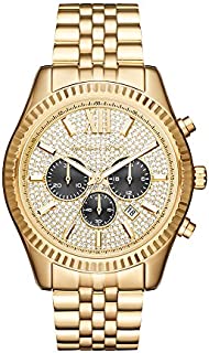 Michael Kors Men's Lexington Gold-Tone Watch MK8494