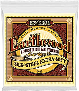 Ernie Ball Earthwood Silk and Steel Extra Soft Acoustic Set, .010 - .050