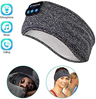 Sleep Headphones Wireless, Perytong Bluetooth Sports Headband Headphones with Ultra-Thin HD Stereo Speakers Perfect for Sleeping,Workout,Jogging,Yoga,Insomnia, Air Travel, Meditation, Grey