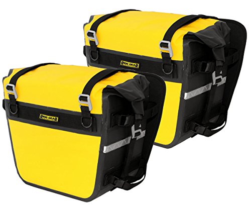 Nelson-Rigg SE-3050-YEL Sierra Dry Saddlebags 100% Waterproof Mount to most Adventure and Dual Sport Motorcycles, Yellow, os