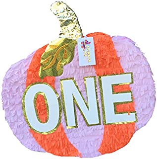 APINATA4U ONE First Birthday Pumpkin Pinata Pink & Orange Color