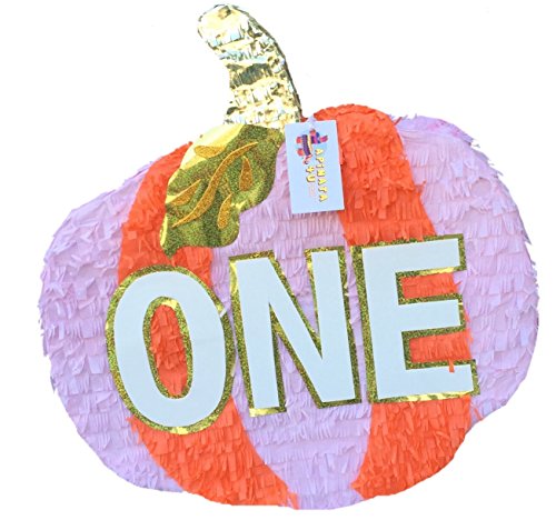 APINATA4U ONE First Birthday Pumpkin Pinata Pink & Orange Color