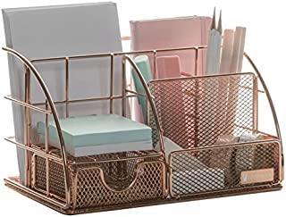 Rosework Rose Gold Desk Organizer