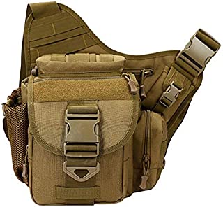 rui tai Tactical Messenger Bag Sling Pack Fishing Tackle One Shoulder Bag Military Multi-Functional Utility Pouch Outdoor Waist Bum Bag