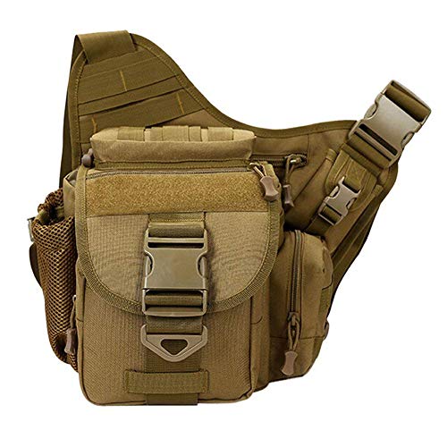 rui tai Tactical Messenger Bag Sling Pack Fishing Tackle One Shoulder Bag Military Multi-Functional Utility Pouch Outdoor Waist Bum Bag