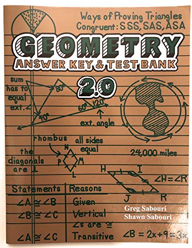 Teaching Text Books Geometry Answer Key and Test Bank Version 2.0