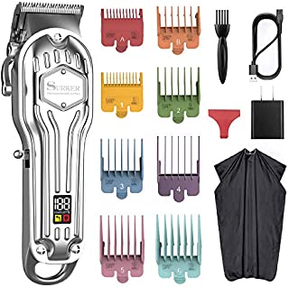 SURKER Mens Hair Clipper Cord Cordless Clippers Hair Trimmer Beard Trimmer Professional Haircut Kit For Men Rechargeable LED Display