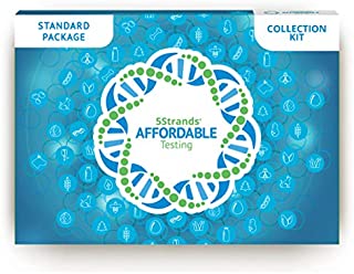 5Strands Standard Package - 210 Food & 125 Environmental Intolerances Tested, 80 Nutritional Imbalances, Hair Analysis at Home Collection Kit, Holistic Health Test Results Within 7-10 Days