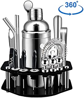 X-cosrack Bar Set,19-Piece Cocktail Shaker Set