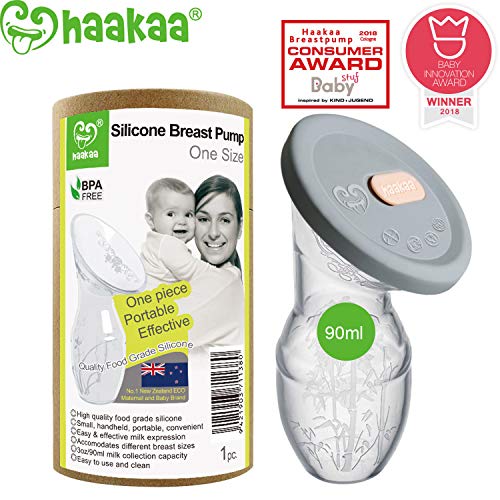 Haakaa Manual Breast Pump Milk Saver 3oz/90ml+Lid