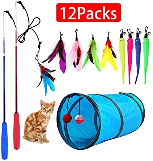 M JJYPET Retractable Cat Toy Wand