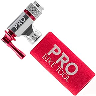 Pro Bike Tool CO2 Inflator - Quick & Easy - Presta and Schrader Valve Compatible - Bicycle Tire Pump For Road and Mountain Bikes - Insulated Sleeve - No CO2 Cartridges Included