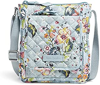 Vera Bradley Signature Cotton Mini Hipster Crossbody Purse with RFID Protection, Floating Garden