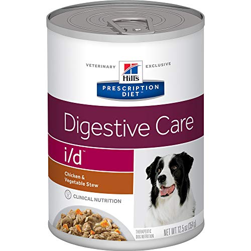 Hill's Prescription Diet i/d Digestive Care Chicken & Vegetable Stew Canned Dog Food, 12.5 Oz, 12-Pack Wet Food