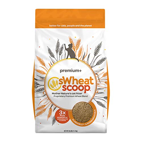 sWheat Scoop Premium+ Natural Clumping Wheat Cat Litter