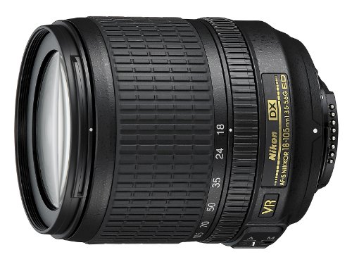 Nikon AF-S DX NIKKOR 18-105mm f/3.5-5.6G ED Vibration Reduction Zoom Lens with Auto Focus for Nikon DSLR Cameras - (New)